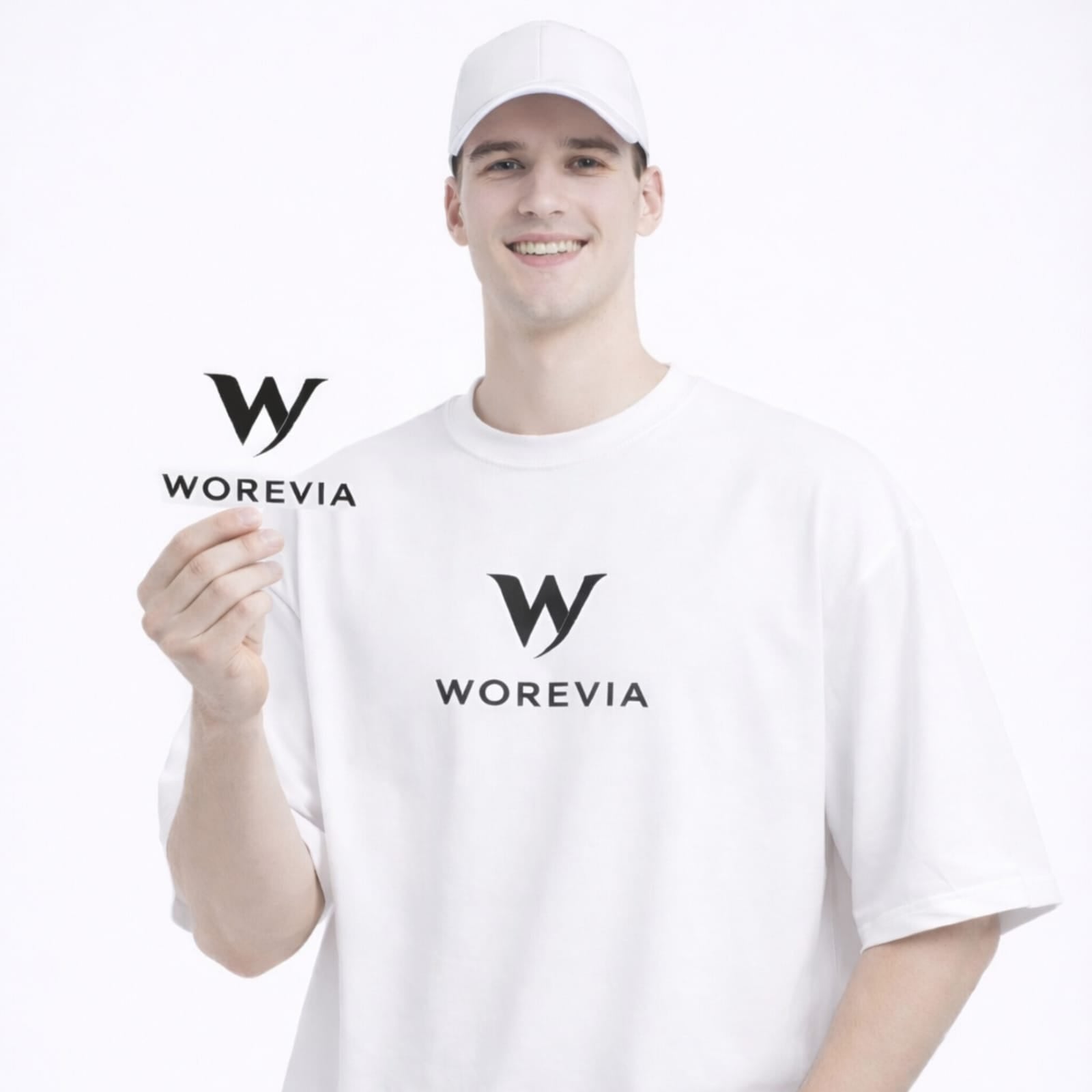 Luxury 250 GSM Oversized  White  T Shirt Signature Eagle Back Artwork WOREVIA